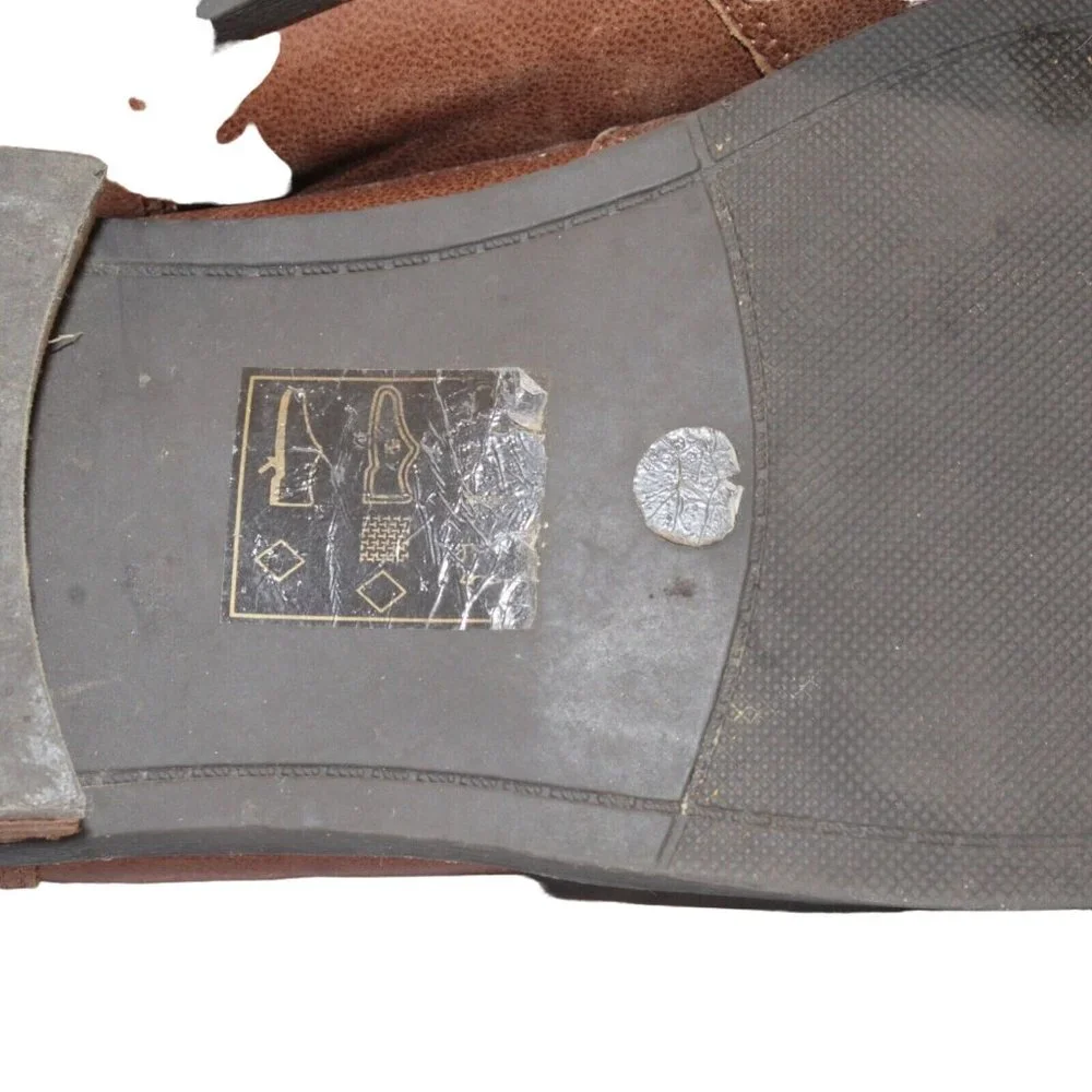 Sole Society Natasha Sz 9.5M Distressed Brown Leather Ankle Pull On Boot Bootie - Picture 15 of 16